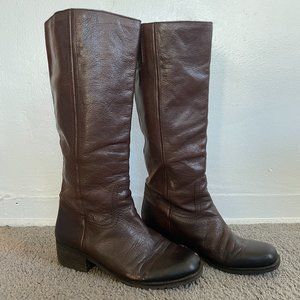 Lucky Brand Brown Leather Knee High Boots